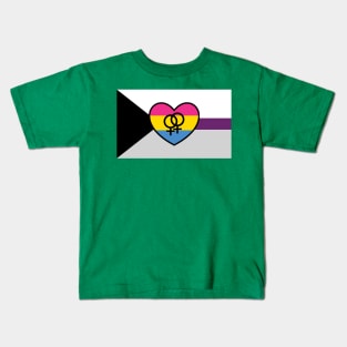 Lesbian Demisexual Panromantic Flag Kids T-Shirt